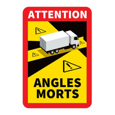 Miniature Autocollant Danger Angles Morts N° 0