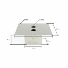 Miniature Support de montage au sol BH 2D/4D 20x20x8 cm - AUTOTERM N° 1 Miniature Support de montage au sol BH 2D/4D 20x20x8 cm - AUTOTERM N° 1