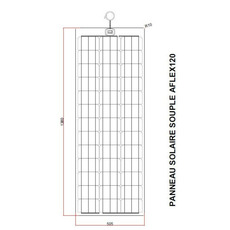 Miniature Panneau solaire SOUPLE 120W 12V à haut rendement - TEDLAR BLANC FPE - ENERGIE MOBILE  N° 7