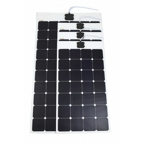 Panneau Solaire Souple 12V - 110W Monocristallin Cellule SunPower - HPFLEX 110 - Tedlar Blanc - ETFE-ENERGIE MOBILE