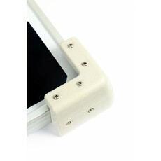 Miniature Kit Solaire complet pré-câblé (5m), panneau 130W HP, régulateur. MPPT, passe-toit, colle, KIT coins blanc N° 2