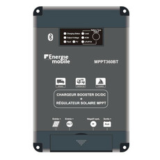 Miniature Chargeur booster 12V-25/30A avec régulateur MPPT - Bluetooth -MPPT360BT-ENERGIE MOBILE N° 0 Miniature Chargeur booster 12V-25/30A avec régulateur MPPT - Bluetooth -MPPT360BT-ENERGIE MOBILE N° 0