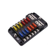 Miniature Boitier porte fusibles 12 circuits entrée/sortie DC + et - - ENERGIE MOBILE N° 1 Miniature Boitier porte fusibles 12 circuits entrée/sortie DC + et - - ENERGIE MOBILE N° 1
