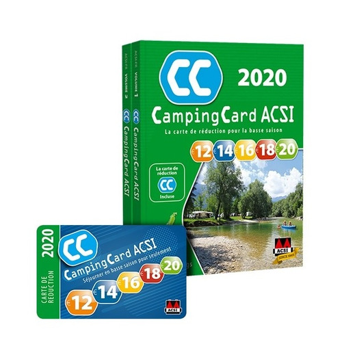 NOUVEAU Guide ACSI 2020 + Camping Card