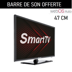  Téléviseur Smart Silverline HD DVD webOS Hub 19cm/47 pouces MobileTV + BARRE DE SON OFFERTE - MOBILE TV