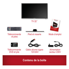 Miniature Téléviseur Smart Silverline HD DVD webOS Hub 55cm/22 pouces MobileTV + BARRE DE SON OFFERTE N° 6