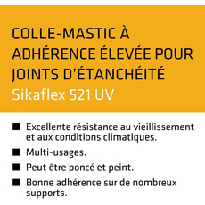 Miniature SIKAFLEX 521 UV NOIR - SIKA N° 2 Miniature SIKAFLEX 521 UV NOIR - SIKA N° 2