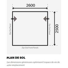 Miniature Rally AIR Pro 260 M HAUTEUR DE MONTAGE DE 265 CM A 295 CM - KAMPA N° 6