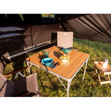 Miniature Table pliante carré 90x90 en bambou 4-6 personnes - CAMP4 N° 4 Miniature Table pliante carré 90x90 en bambou 4-6 personnes - CAMP4 N° 4