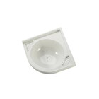 Miniature Vasque blanche d'angle 430x430x130mm pour caravane et camping-car - produit neuf avec défaut d’aspect suite à un sinistre transport - produit neuf jamais utilisé N° 0