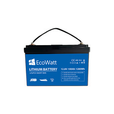 Miniature BATTERIE DECHARGE LENTE LITHIUM 12V-100AH LIFEPO4 FER-PHOSPHATE - ECOWATT N° 1