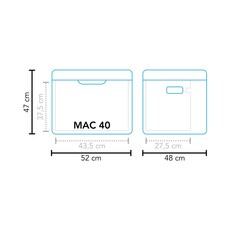 Miniature GLACIÈRE PORTABLE À ABSORPTION MAC-40 AC/DC, 30MBAR - MESTIC N° 1