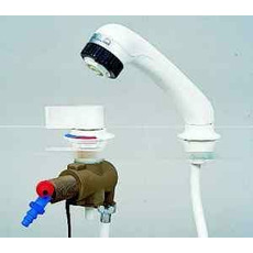 Miniature ROSETTE + LEVIER BLANC POUR MITIGEUR MONOMIX 63125 - REICH N° 1 Miniature ROSETTE + LEVIER BLANC POUR MITIGEUR MONOMIX 63125 - REICH N° 1