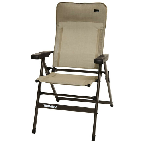 Fauteuil camping alu dossier bas SLIM MOKA - TRIGANO