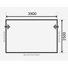 Miniature AUVENT GONFLABLE RALLY AIR PRO 390 S : HAUTEUR DE RAIL 235 - 265 CM - KAMPA N° 2