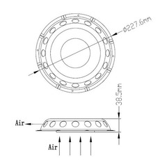 Miniature Aérateur Tannoy - OSCULATI N° 1