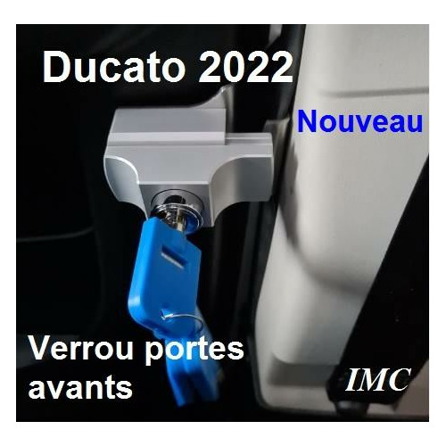 1 Set de 2 verrous portes a partir Fiat Ducato 2022 avec serrure - IMC