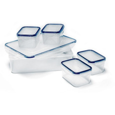 Bocaux de conservation / bocaux de conservation des aliments transparents avec couvercle, 5 pièces - Reimo