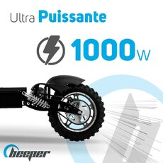 Miniature Trottinette électrique CROSS • Batterie plomb • 36V 1000W + Câble antivol offert N° 1