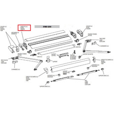 Miniature Embouts 6200 gauche + droite - Anthracite -THULE N° 1 Miniature Embouts 6200 gauche + droite - Anthracite -THULE N° 1