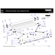 Miniature Plaque d'extrémité droite pour stores Thule Omnistor 4900 et Tristor ², finition Blanc- THULE N° 2 Miniature Plaque d'extrémité droite pour stores Thule Omnistor 4900 et Tristor ², finition Blanc- THULE N° 2