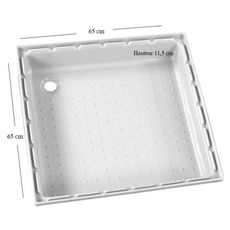 Miniature BAC A DOUCHE 65X65X11,5 CM N° 1 Miniature BAC A DOUCHE 65X65X11,5 CM N° 1