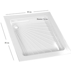 Miniature BAC À DOUCHE ABS 80X80X7 CM N° 1