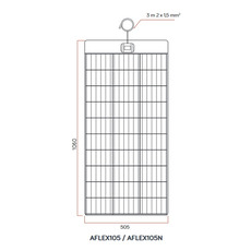 Miniature Panneau solaire souple 105W 12v à haut rendement - Tedlar Blanc-FPE N° 1 Miniature Panneau solaire souple 105W 12v à haut rendement - Tedlar Blanc-FPE N° 1