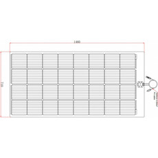 Miniature Panneau solaire souple PERC FLEX 12V - 210 W TEDLAR NOIR ETFE POLYMERE - ENERGIE MOBIL N° 1