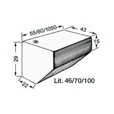 Miniature Réservoir 70 L Pour banquette - OSCULATI N° 1