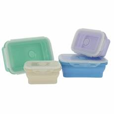 Miniature Lot de 4 boîtes de cuisine rétractables - INCASA N° 0 Miniature Lot de 4 boîtes de cuisine rétractables - INCASA N° 0