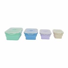 Miniature Lot de 4 boîtes de cuisine rétractables - INCASA N° 1 Miniature Lot de 4 boîtes de cuisine rétractables - INCASA N° 1