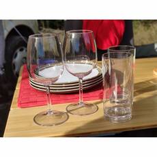 Miniature Lot de 6 verres à vin dégustation 22 cl - INCASA N° 3