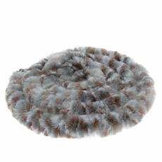 Miniature Rideau chenille pour porte camping-car, caravane Coloris : Chenilles tricolores Marron/Blanc/Gris - INCASA N° 1