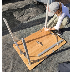 Miniature Table de camping pliante Modèle Bambou valise - 120 x 72 cm - SOPLAIR N° 7 Miniature Table de camping pliante Modèle Bambou valise - 120 x 72 cm - SOPLAIR N° 7