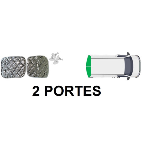 NRF Rideaux isolants pour fenêtres arrières - 2 PORTES VW T2 - T3 - 1979 - 1990 - NRF