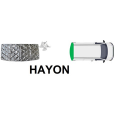 Rideaux isolants pour fenêtres arrières - HAYON R. KANGOO 1997 - 2007 - NRF