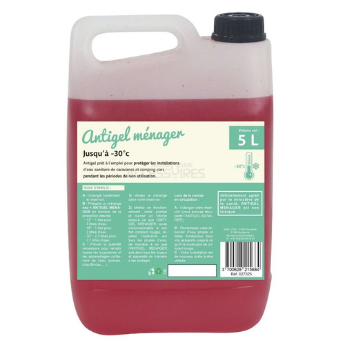 ANTIGEL MÉNAGER BIDON DE 5 LITRES - ELSAN