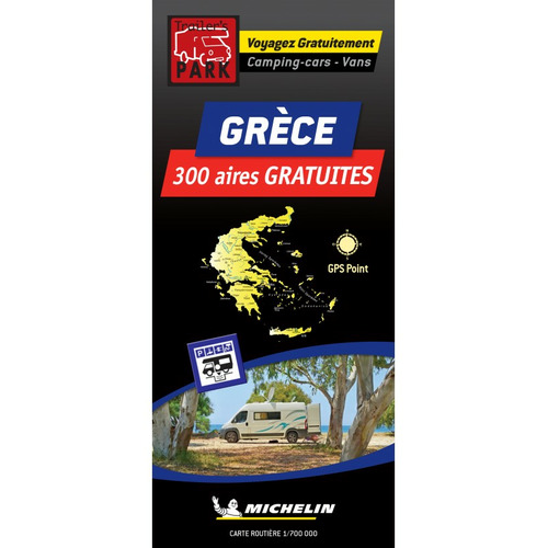 Carte Routière GRECE Des Parkings GRATUITS & Campings - TRAILERS PARK