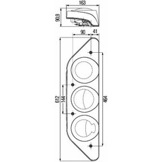 Miniature Feu Caraluna Gauche - HELLA N° 3