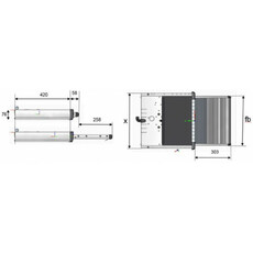 Miniature MARCHEPIED TIROIR TYPE V18 G2 400mm 12 VOLTS - THULE N° 2