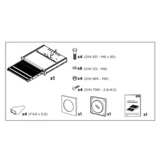 Miniature MARCHEPIED TIROIR TYPE V18 G2 400mm 12 VOLTS - THULE N° 3