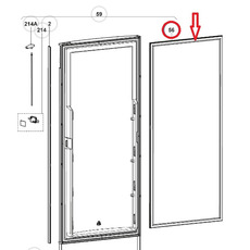 Miniature Joint de porte Magnétique Noir DOMETIC N° 1