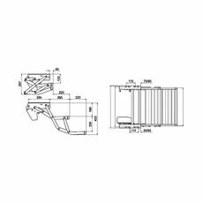 Miniature MARCHEPIED 2 MARCHES ELECTRIQUE 440mm - THULE N° 1