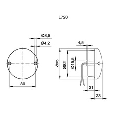 Miniature Feu stop arrière BRS 720 a Leds - JOKON N° 1 Miniature Feu stop arrière BRS 720 a Leds - JOKON N° 1