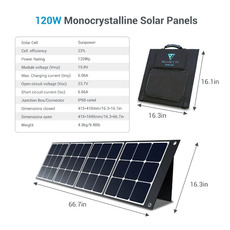 Miniature PV120 Panneau Solaire Portable | 120W - BLUETTI N° 5