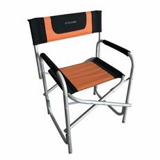 Miniature Fauteuil de camping Director - Noir - Orange - BAYA SUN N° 1