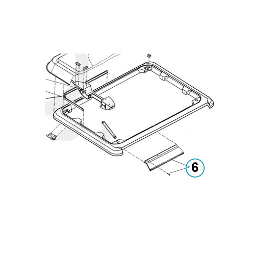 Rail charnière HEKI 1 DOMETIC