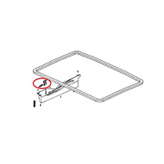 Miniature CROCHET DE VERROUILLAGE POUR MIDI HEKI DOMETIC BLANC N° 1 Miniature CROCHET DE VERROUILLAGE POUR MIDI HEKI DOMETIC BLANC N° 1