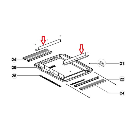 ENSEMBLE 2 HABILLAGES POUR MIDI HEKI GRIS CLAIR - DOMETIC